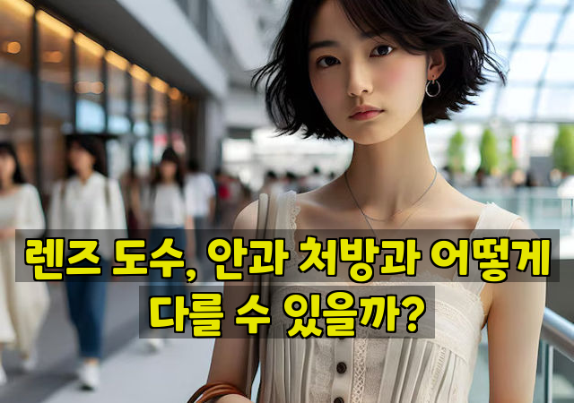 렌즈 도수, 안과 처방과 어떻게 다를 수 있을까?